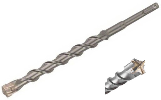 Vrták do železobetonu vícebřitý SDS+