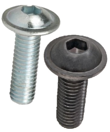 s půlkulatou hlavou a límcem IMBUS