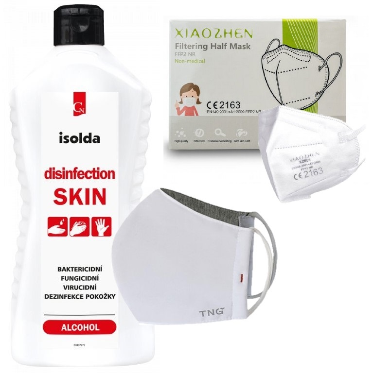 Dezinfekce, roušky, respirátory