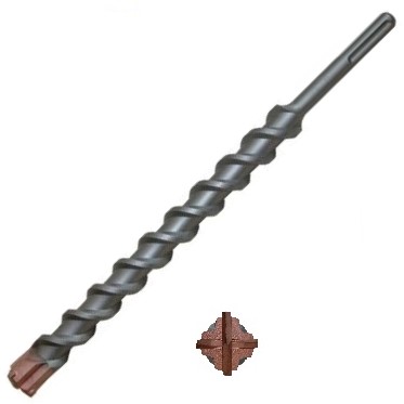 Vrták do betonu SDS MAX 4břitý
