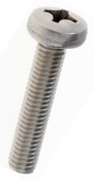 s půlkulatou (válcovou) hlavou philips - DIN 7985