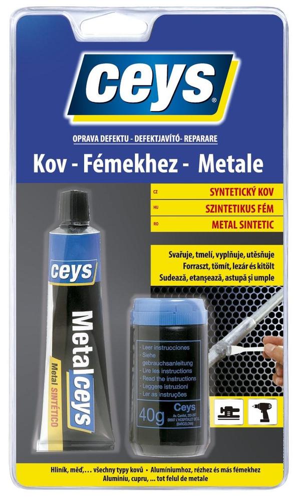 Lepidlo Ceys OPRAVA DEFEKTŮ - syntetický kov 40ml+40g
