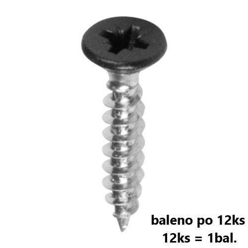 VRUT ZAPUŠTĚNÁ HLAVA PZ 4,5x25 ZB černá hlava